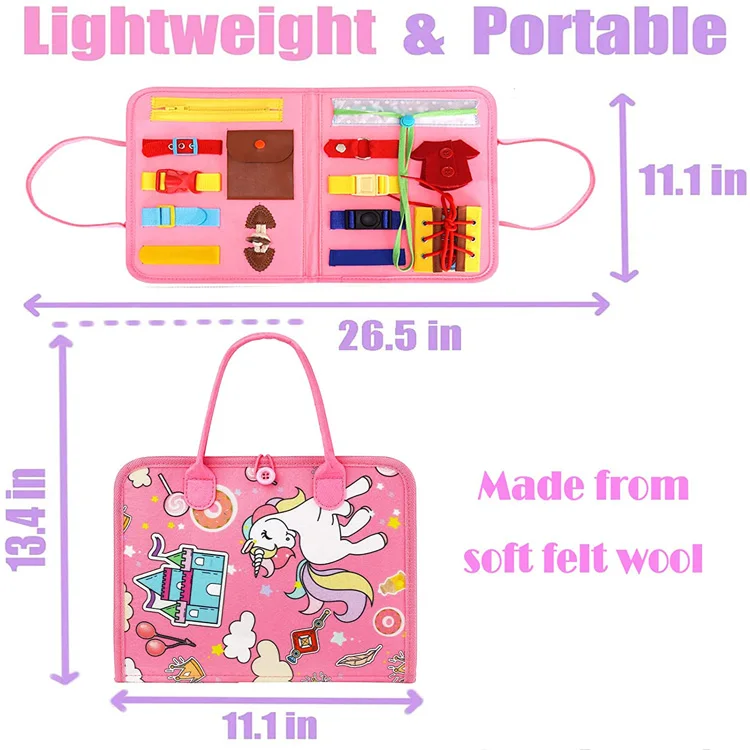 Бесшумная тканевая книга с отрывной ручкой, не сломалась, детская головоломка для раннего развития, игрушки для мелкого развития, войлочные занятые обучением