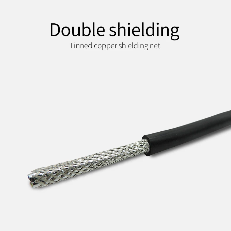 silicone shield cable wire 3 cores 0.5mm2 cold frost high low temperature resistant anti-interference soft 3*0.5 shielde cable