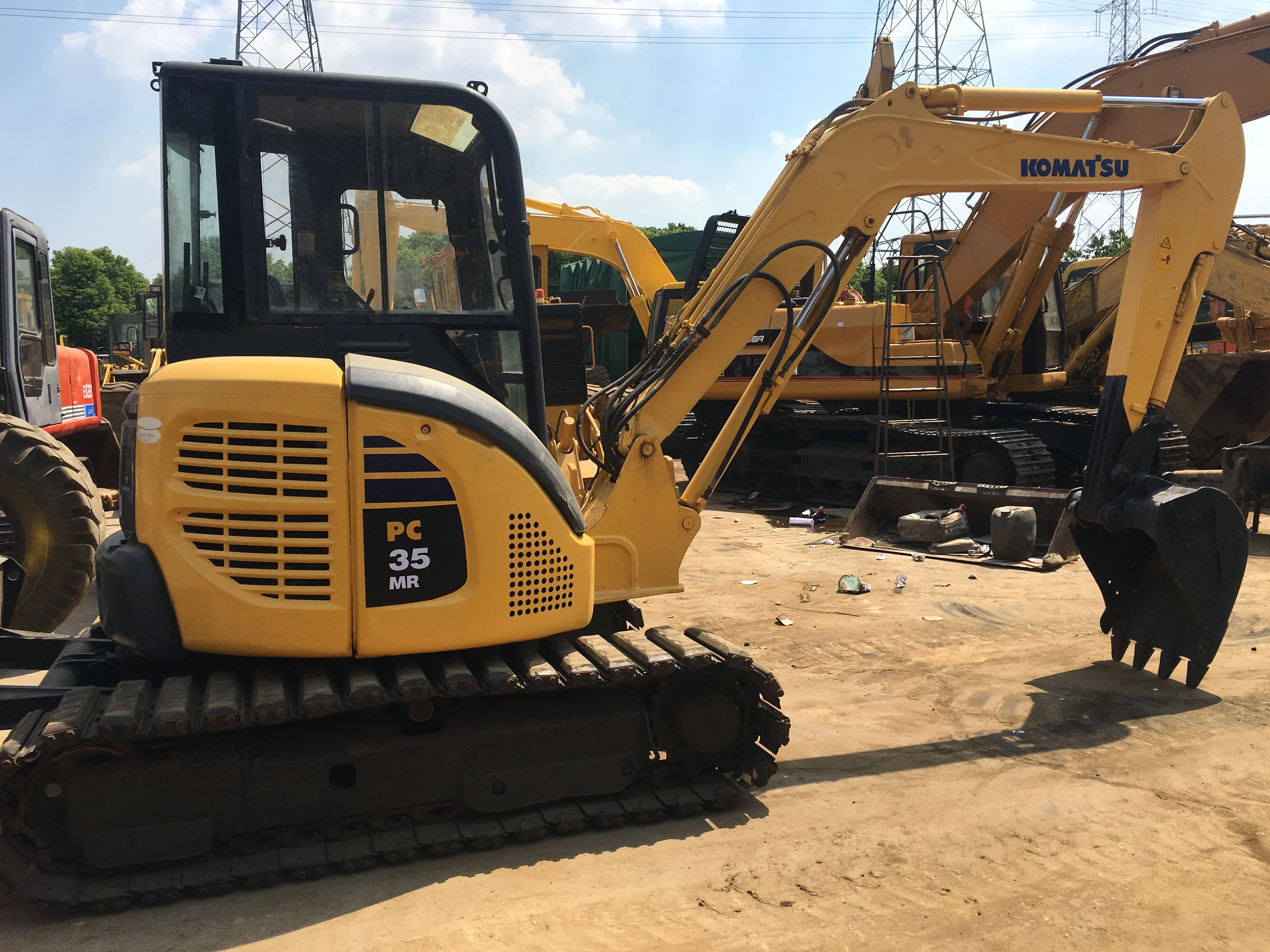 Used Condition and Construction works Applicable Industries Used Komatsu excavator PC35 PC55