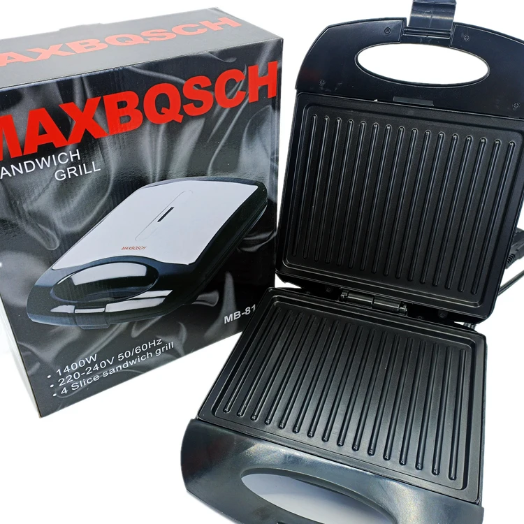 MAXBQSCH 1400 Вт Многофункциональный Стандартный домашний гамбургер жареный хлеб стейк барбекю сосиска panini сэндвич-машина
