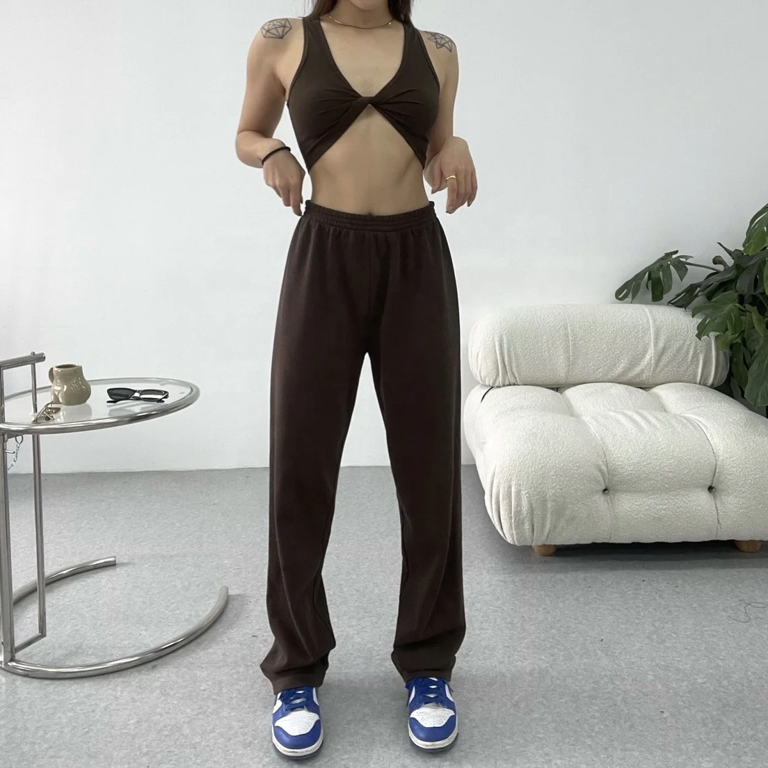2022 oem high quality custom oversized pants women sweatpants workout jogger pants women