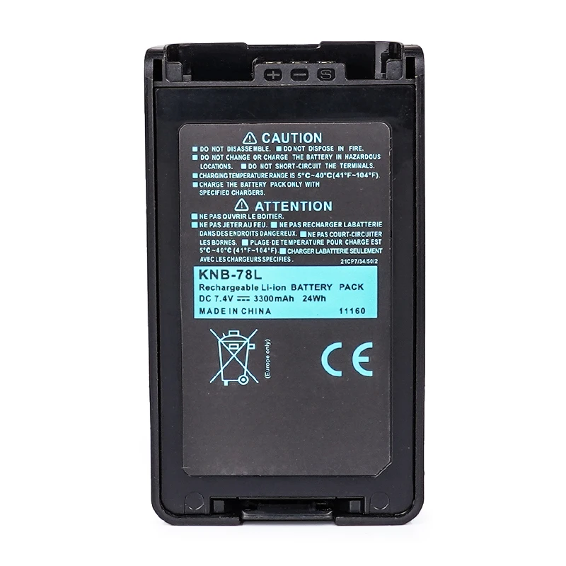 KNB-78L 7 4 В 3300 мАч портативная рация радио перезаряжаемая утолщенная литий-ионная аккумуляторная батарея для KENWOOD TK3160 TK3148 TK3178 NX220