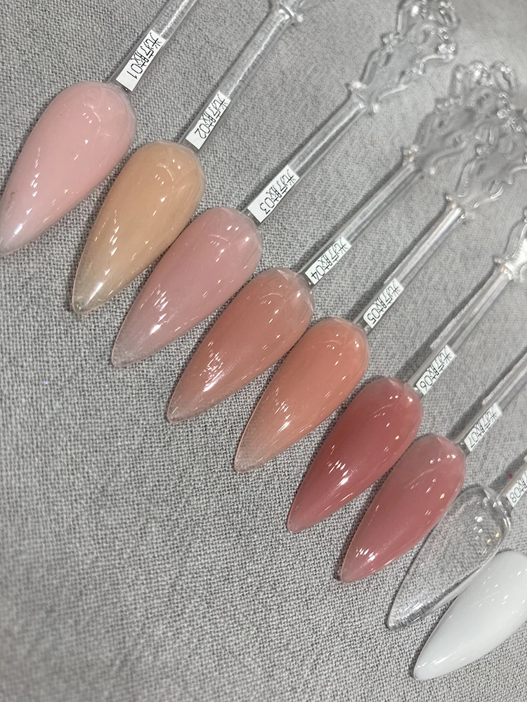 Acrylic uv nail gel builder Nail Polish Uv Led Gel Nude Color Extension Matte Nail Polish Gel