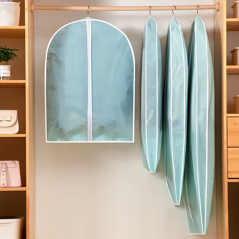 Wholesale clear garment bag clothing dust cover EVA garment covers for closet clothes storage organizing dustproof suit bag