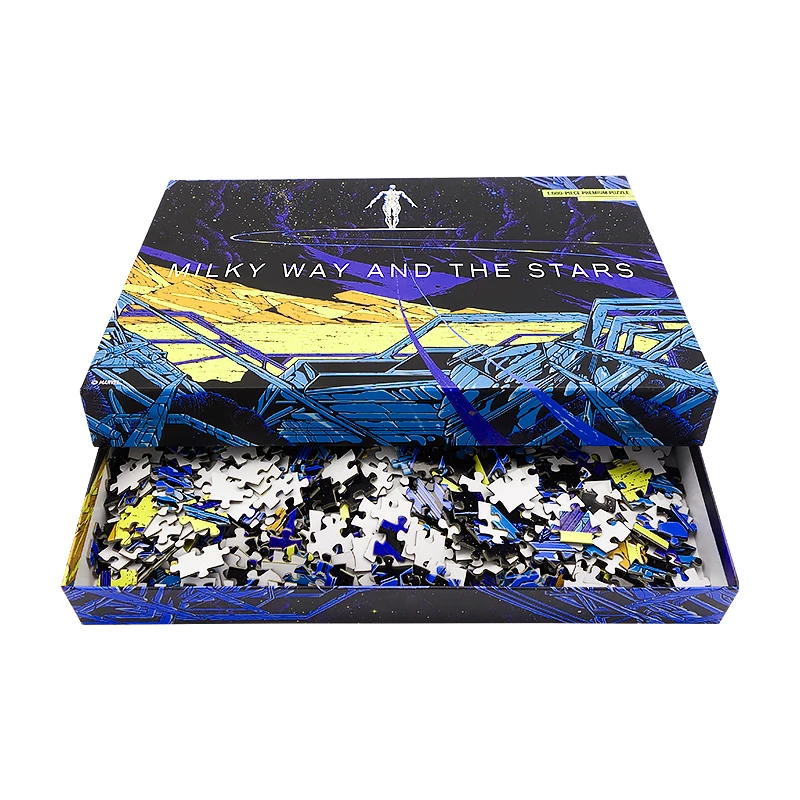 Wholesale Jigsaw Puzzle Custom Printed 500 1000 Piece Thick Chipboard Kids Toy Educational Puzzle Adult Jigsaw Puzzles