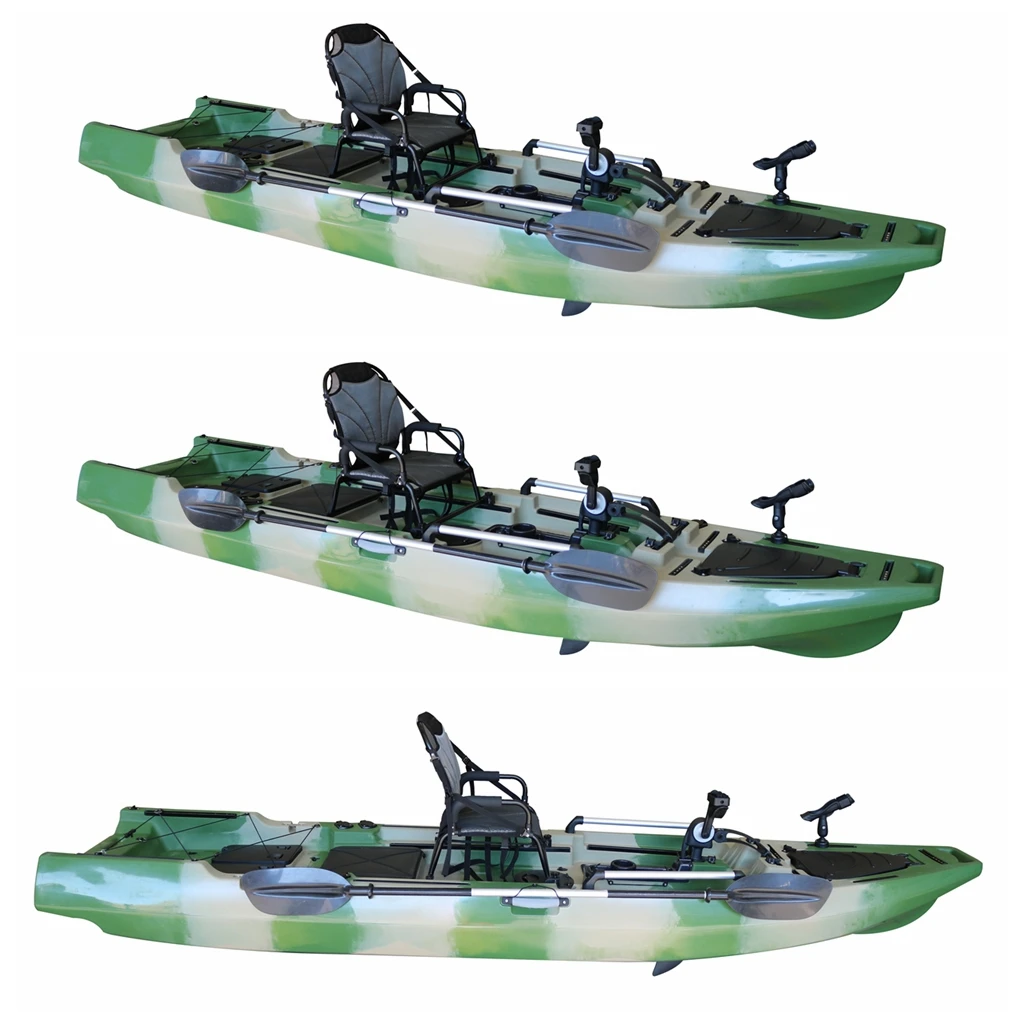 Vicking 380cm Single Person Fishing Foot Pedal Kayak with Electric Motor Kayaks Sport CE Customized Fishing Kayak 1 Seat