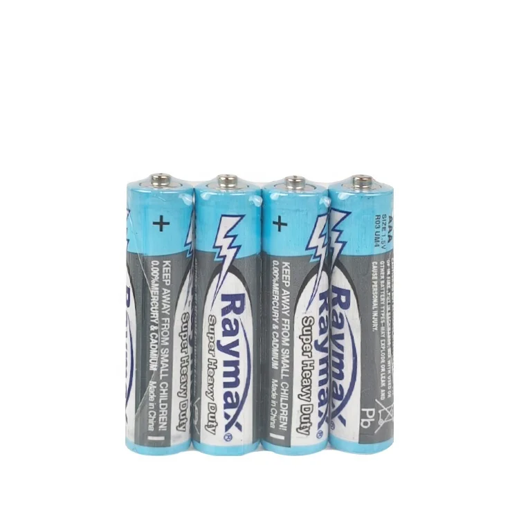 Mustang Factory Raymax brand  Directly CE msds 1.5V Aaa/r03p Zinc Carbon Battery um3 AA um4 AAA battery