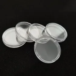 39mm clear round coin capsule with Packing 50pcs in a carton
