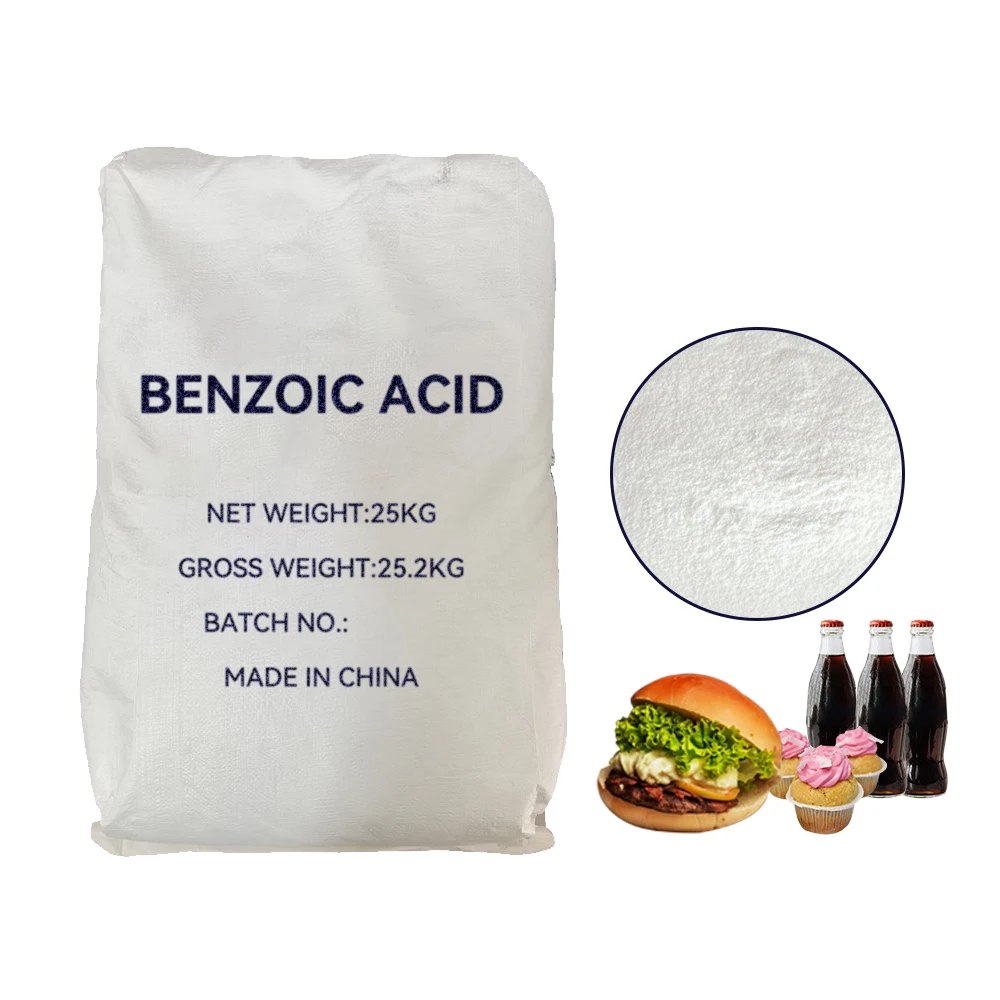 Factory Better Price Benzoic Acid E210 Food Grade Industrial Grade Benzoic Acid Powder