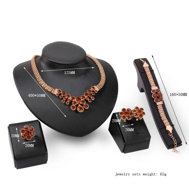 Indonesia Wholesale Fashion Gold Plated Jewelry Set Small Order