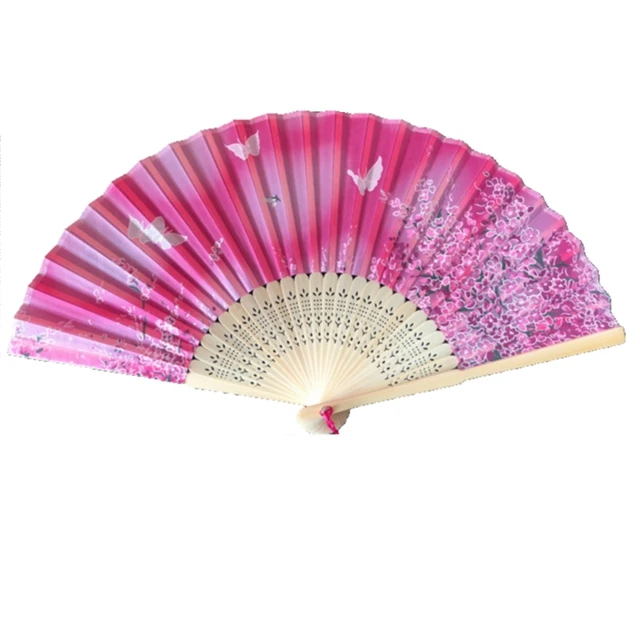 
Big factory price in china custom and round usb hand fan with bamboo ribs 