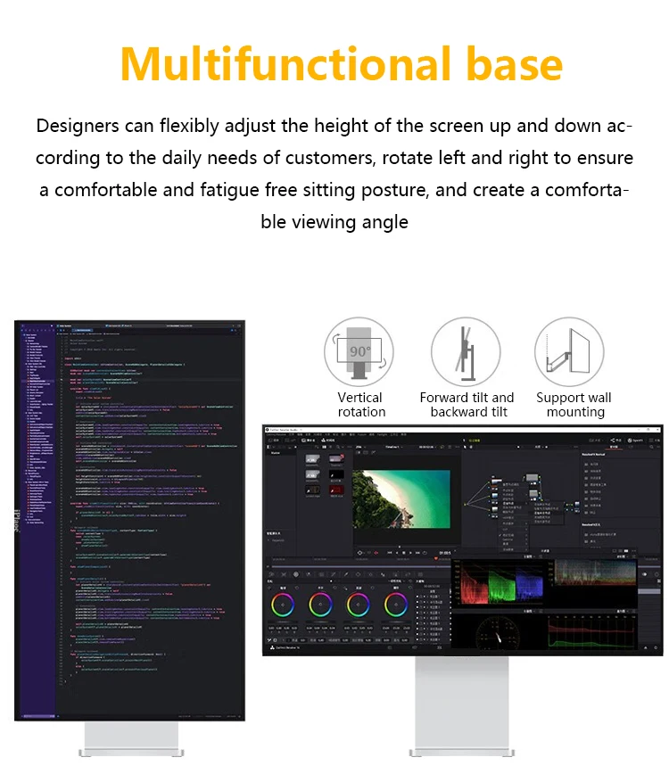 Cheap Widescreen Lcd 5K Ips Desktop Monitors Frameless 60Hz Computer Pc Gaming Monitor 34 Inch