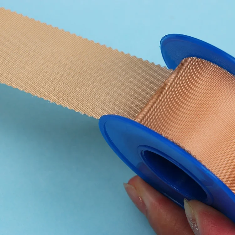 adhesive silk plaster Q 2.5cm/5cm etc. white color Surgical Silk Tape plaster roll with good adhesion
