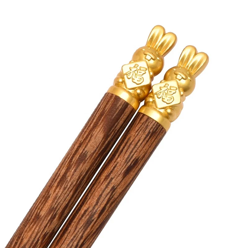 Zodiac Chopsticks High-grade Boutique Wooden Korean Custom Logo Dragon Chopsticks for Gift