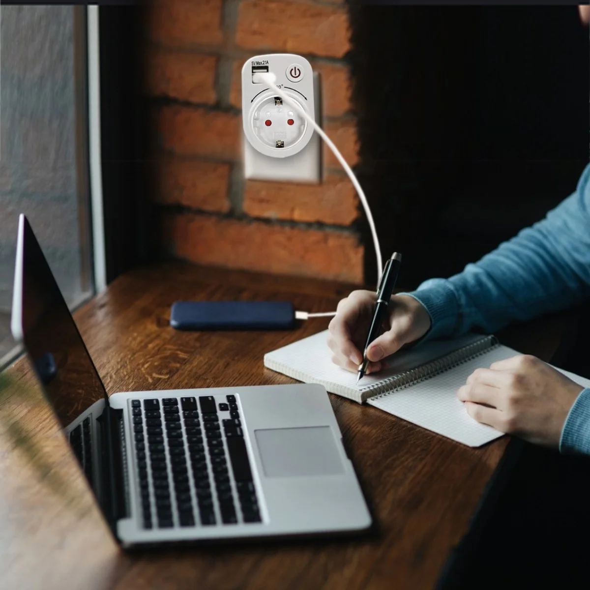  Прямая поставка с завода адаптер USB на 220 В штепсельная вилка переменного тока для ПК огнестойкий материал Белый ABS 100% совместим