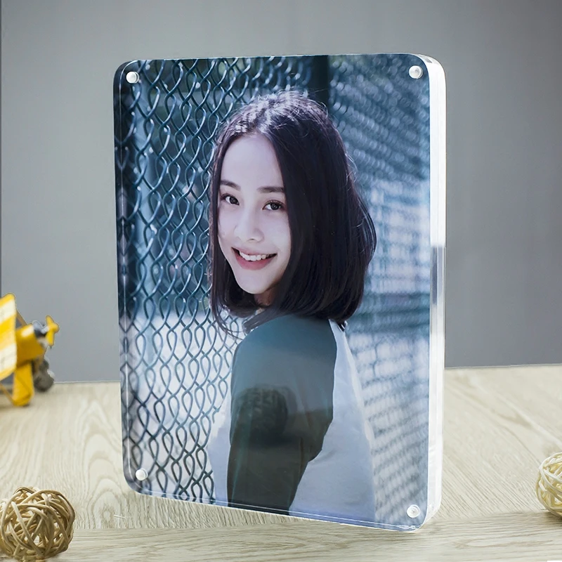 Cheap Horizontal Photo Frame Manufacturer Square High Transparent Plastic Picture Frame Vertical Wholesale