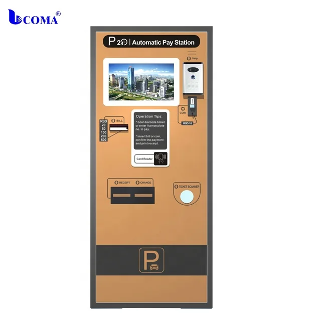 Auto Parking Lot Payment Kiosk Machine for Small Supermarket