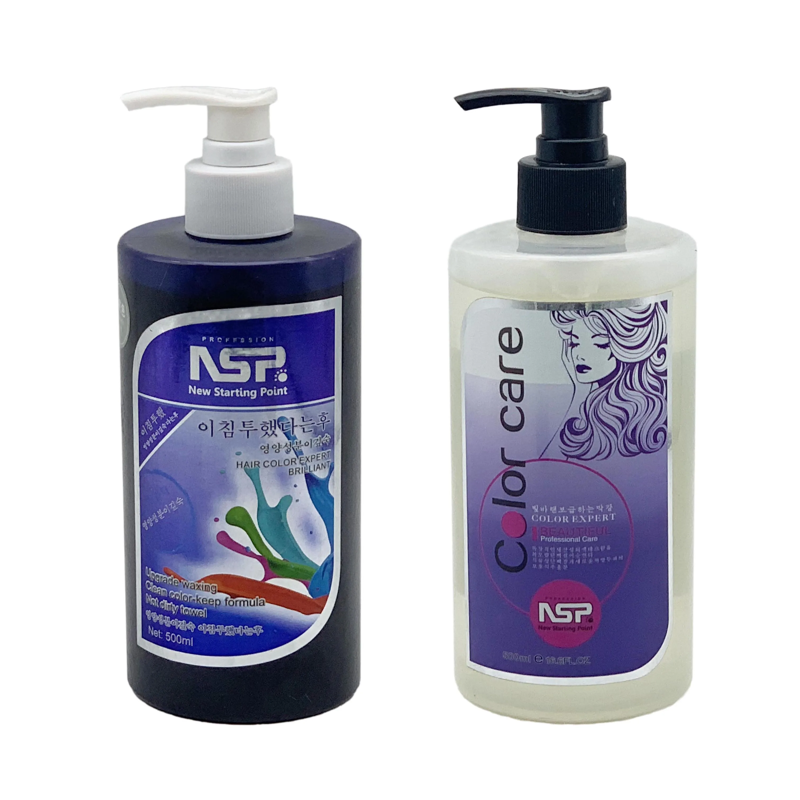NSP 500ml clear water Waxing Hair Dye polishing color locking dyeing cream damp hair waxing cream