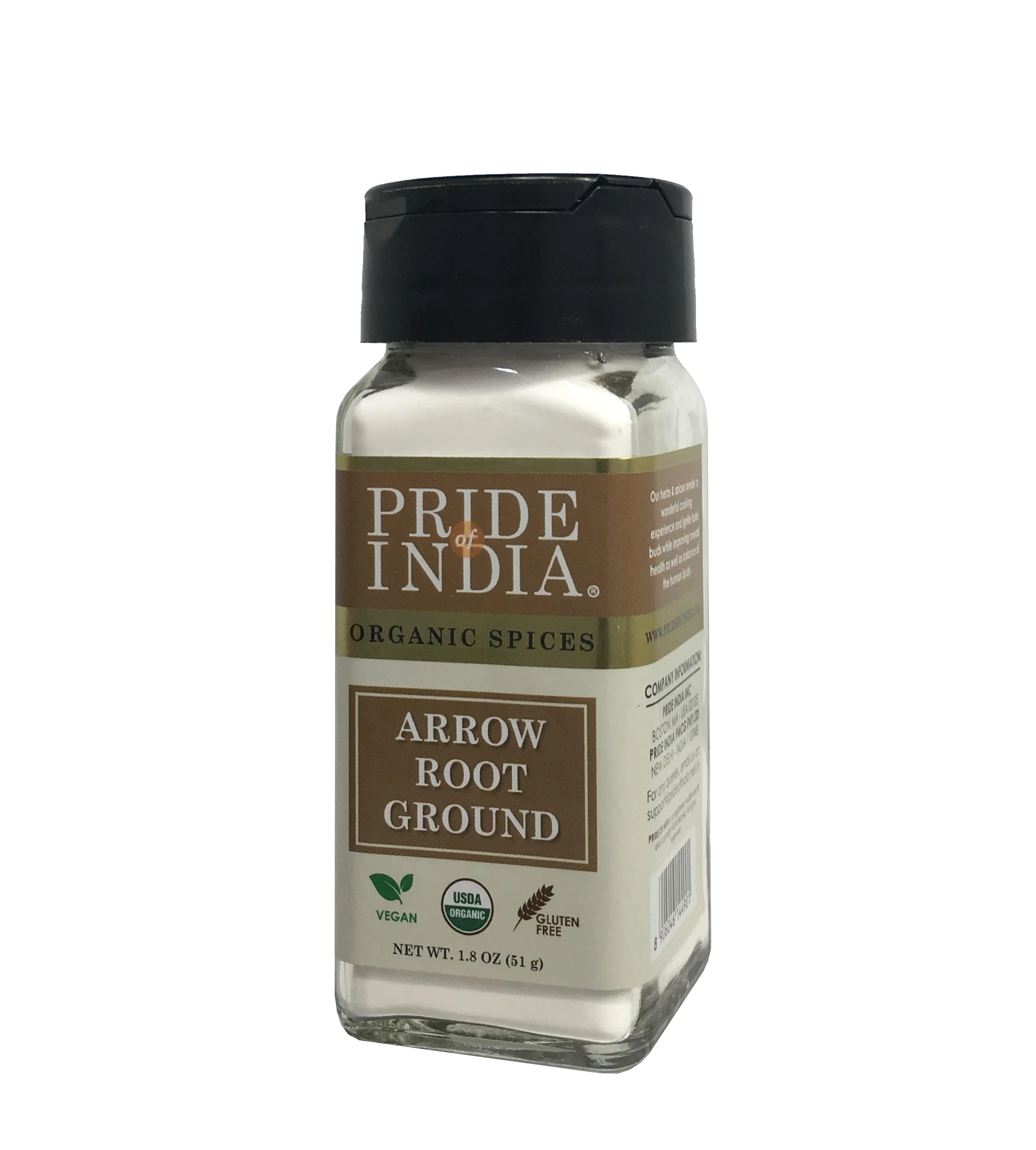 
 Органический порошок Arrowroot (1,80 унции, 50 г) банка  