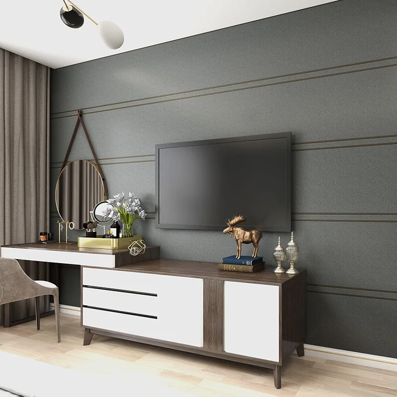 Home Decorative Modern Luxury 3d Fabric Bedroom Wall Paper Vinyl Waterproof Wallpaper