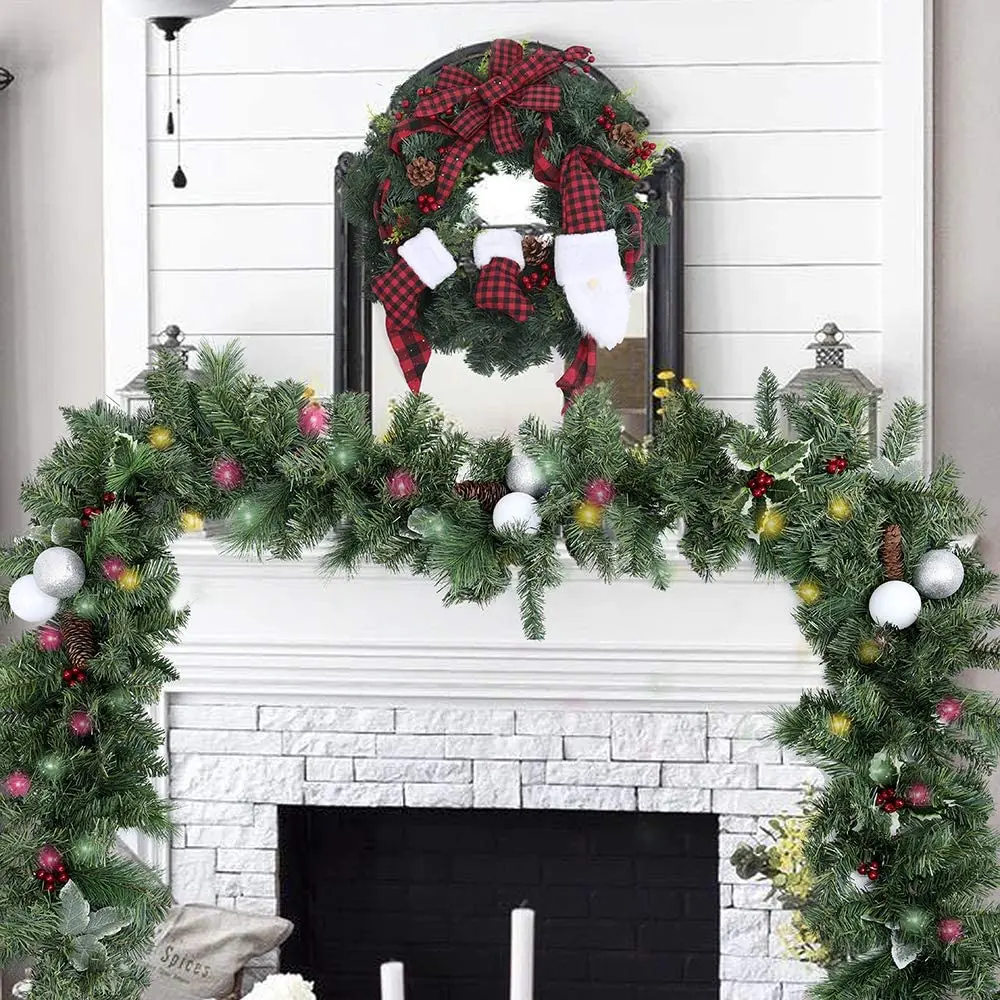High Quality Christmas Tree Garland Christmas Ornaments Garland Decorative Lights Christmas