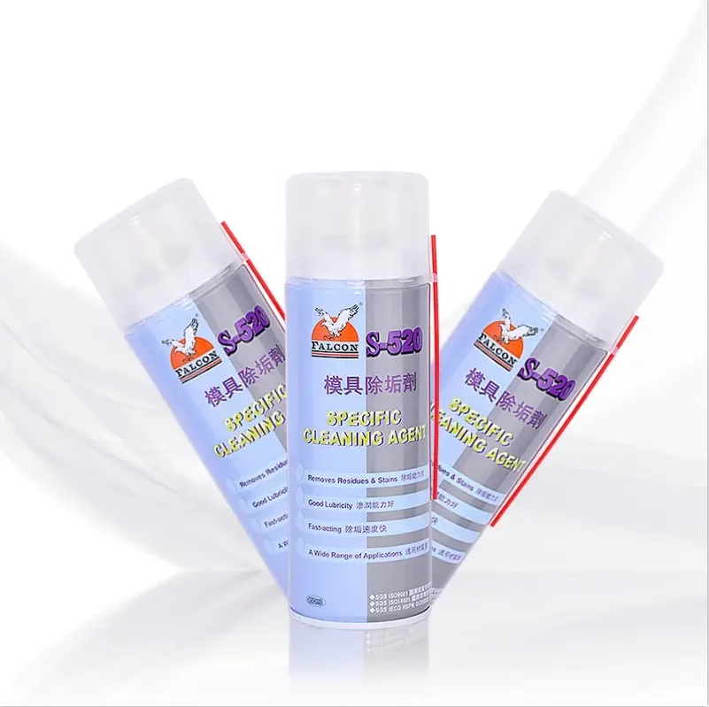 S-520 Strong descaling agent of mould  industry mould cleaning aerosol residue stain cleaning 450m  rust remover for molds