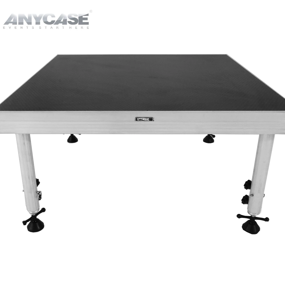 4x8ft Outdoor Big Concert Stages Removable Podium Platform Truss Display Roof Stage With 4 Adjustable Height Legs