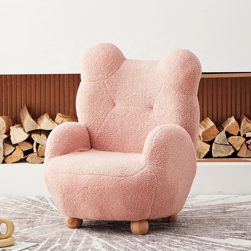 Reading Corner Sofa Chair Stool Lovely Animal Fleece for Family Baby