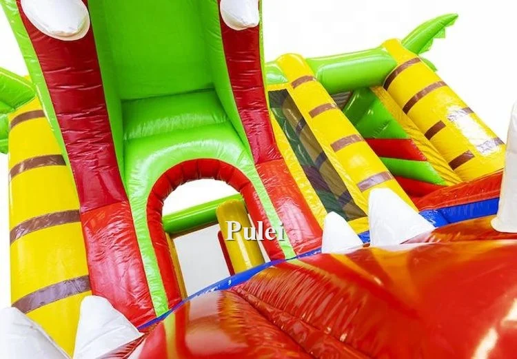 Outdoor Inflatable Trampoline Amusement Park Crocodile Inflatable Bouncy Castle With Slide Inflatable Party Jumping Castle Slide