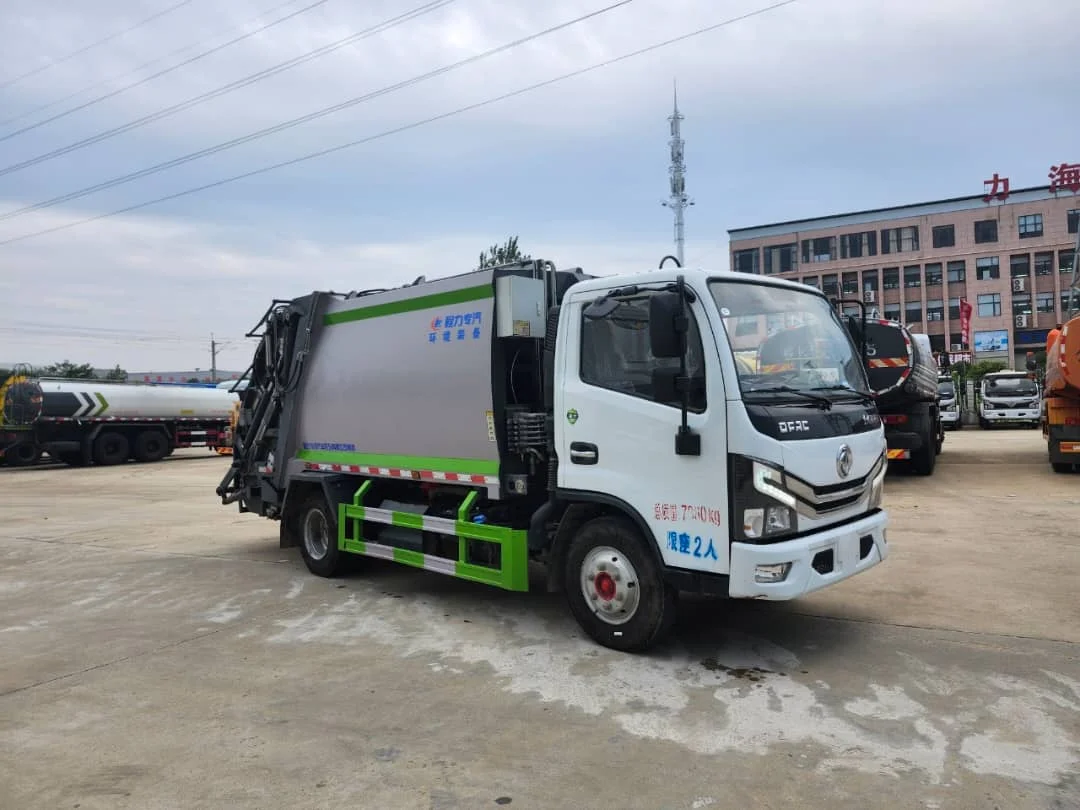 Дешевая цена использованный 4x2 8CBM Dongfeng мусоровоз для продажи