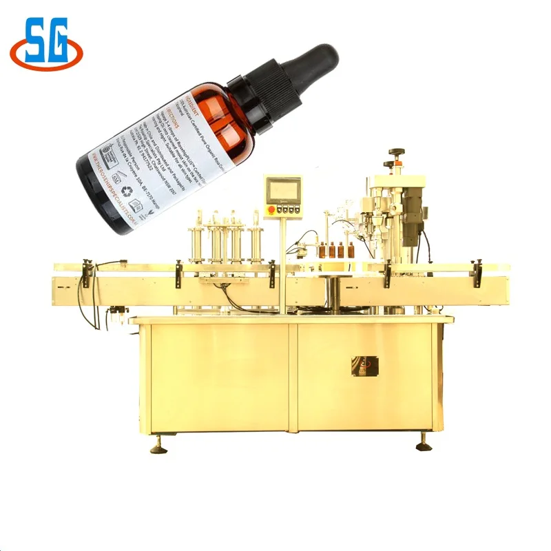 10CC  Filling Stopper and Capping machine for Essential oil  Essence Full Automatic Filling Capping Production line