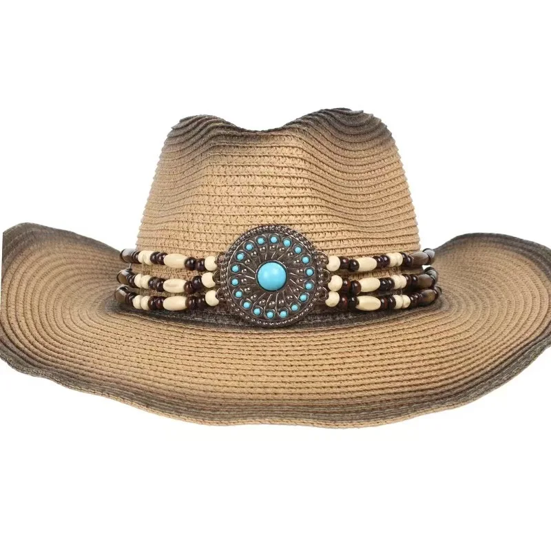 Classic wood bead hat band grassland wind jewelry accessories girdle DIY headdress waist chain ethnic clothing jewelry wholesale