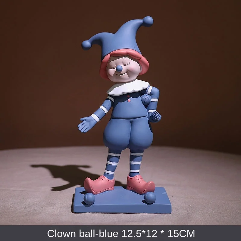 Nordic creative design clown mobile phone holder cute girl heart desktop lazy artifact original decorative ornaments