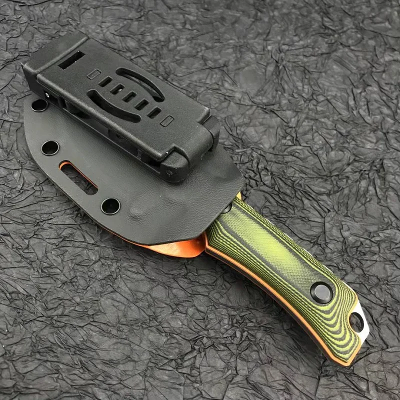 Dual color G10 handle outdoor camping with survival knife self-defense EDC hunting knife