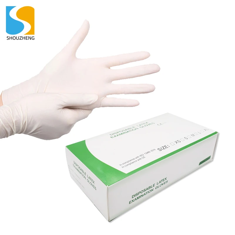 latex gloves with finger rubber for household latex gloves black powder free
