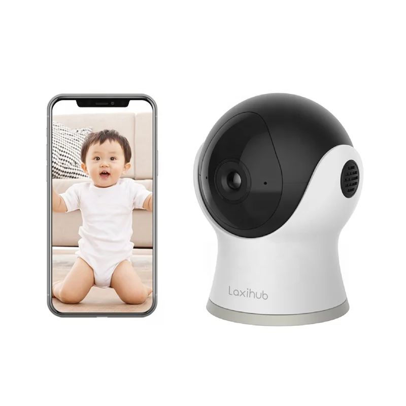 Laxihub Tuya App Control 10M IR Distance Video Baby Monitor With Camera And Audio
