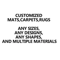 Custom Design Brand Logo Welcome Mats Floor Bath Outdoor Kitchen Rubber Entrance Mat Carpets and Rugs Area