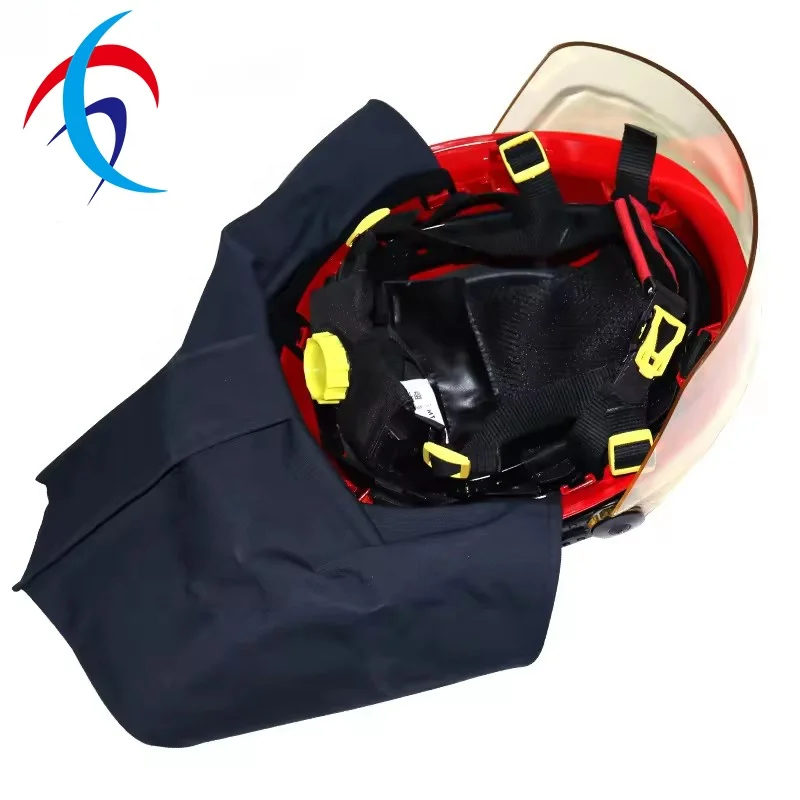 OEM Fireman Safety Firefighting Reflective Helmets Red Yellow Hard Hat for Fire Fighting