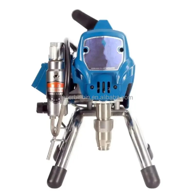 Portable 495 small airless paint sprayer piston pump manual from factory