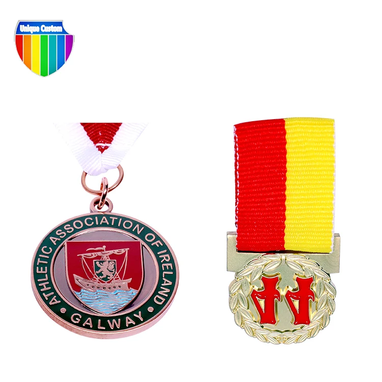  Personalized Engraving Zinc Alloy Enamel Creative 3d School Activity Sports Metal