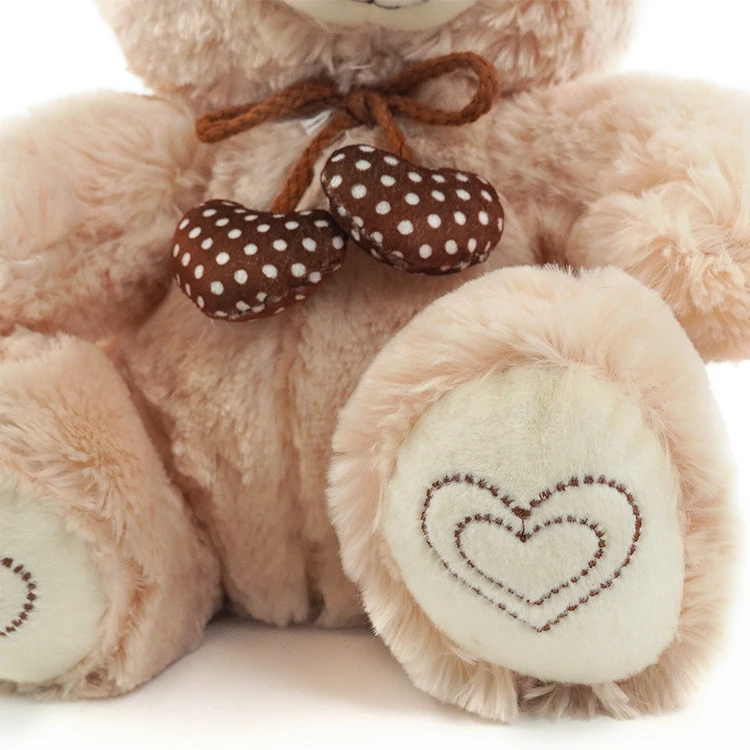 Wholesale 28cm size light brown teddy bear plush stuffed toys