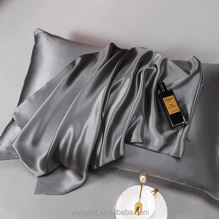 Top 30mm mulberry silk pillowcase best texture heavy silk pillowcase with zipper mulberrry silk pillowcase 30 momme 100% pure