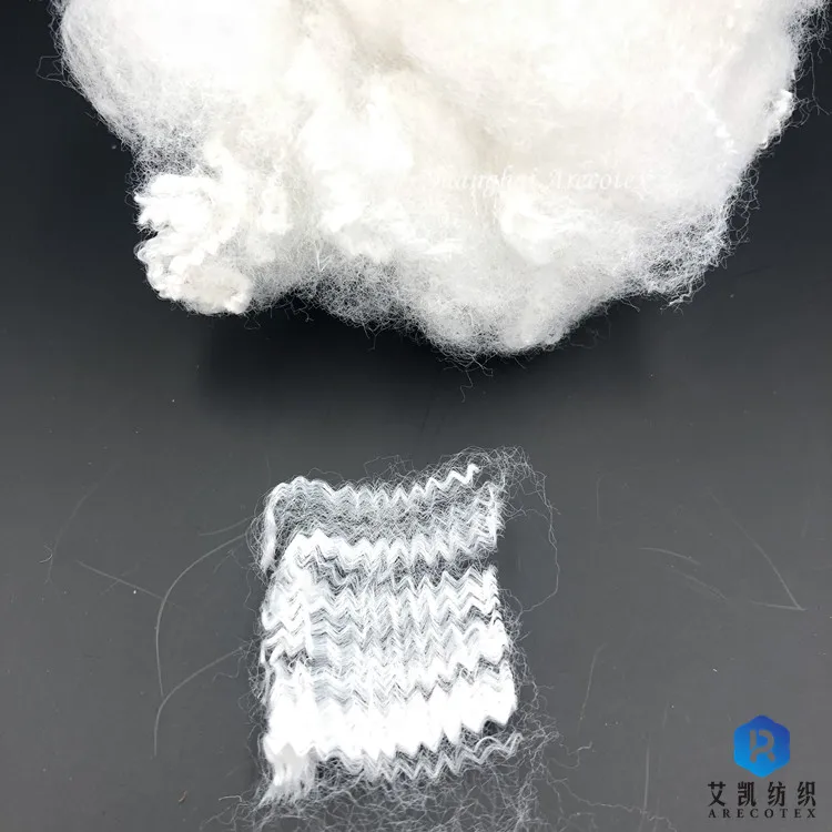High quality raw white virgin polyester stable fiber With best price