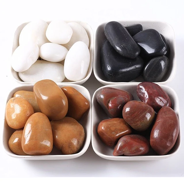 Натуральный речной камень/высокополированная галька