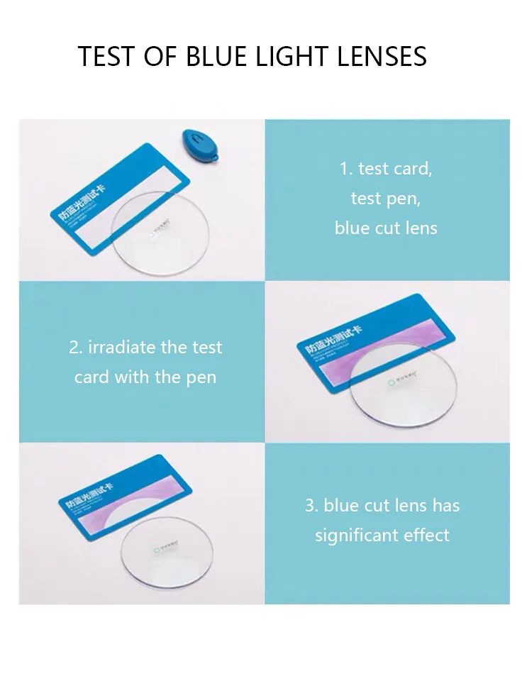 Excellent Quality Resin High Definition SHMC Coated 1.56 Blue Cut Lens
