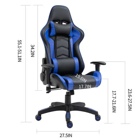 Wholesale Cheap Office Ergonomic 2D Armrestracing Style Leather Swivel Recliner Pro Computer Game Pc Gaming Chair