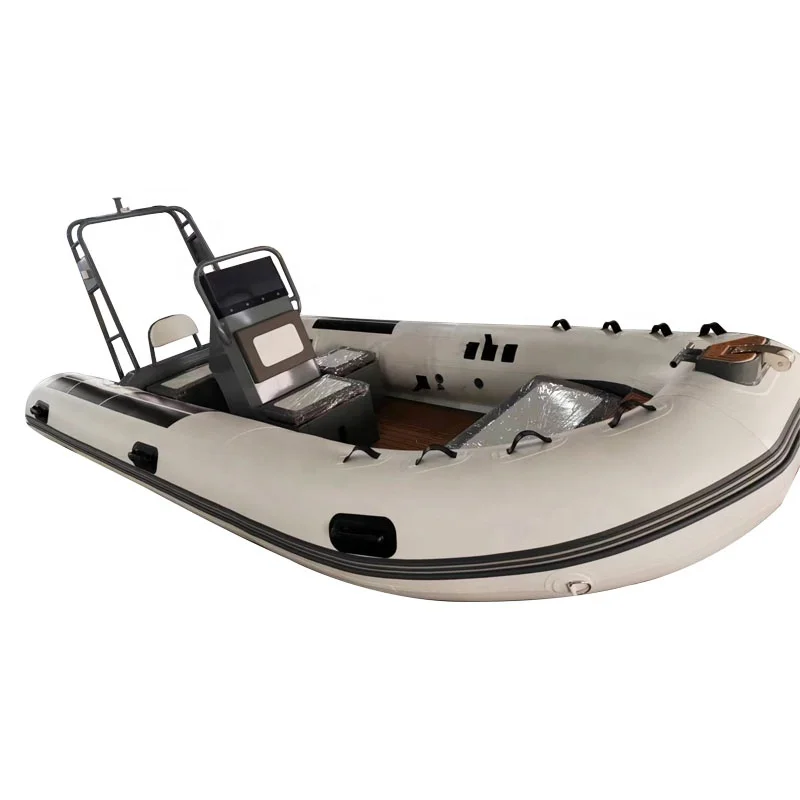 16ft RIB480 hypalon PVC  inflatable RIB boat  aluminum hull with Console and Roll Bar