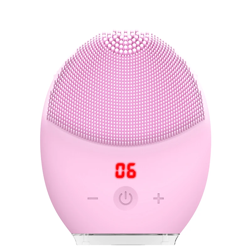 
Gentle exfoliating sonic rechargeable silicone facial cleansing brush 