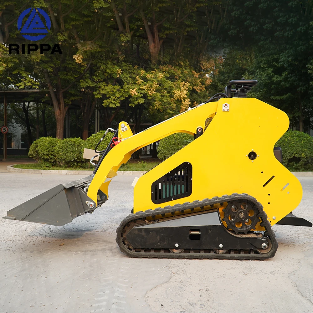 Factory Direct Supply Mini Front End Loaders Crawler Skid Steer Loader 1ton Small Sliding Loader Track Skidsteer For Sale