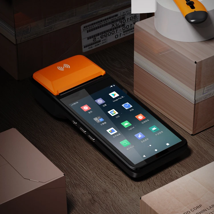 Pos factory hot sell 3G/4G android handheld pos with printer terminal for retail store